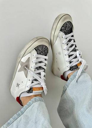 Кроссовки golden goose ggdb superstar red