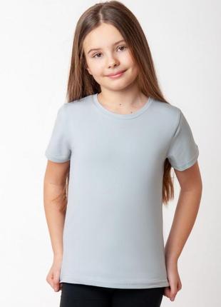 Хлопковая футболка подростковая, хлопковая футболка однотонная, базовая футболка для девушек, стрейчевая футболка подростковая, базовая футболка для девчонки9 фото
