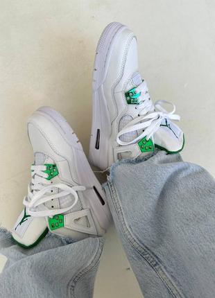 Кроссовки nike air jordan 4 retro «&nbsp;metallic green&nbsp;»3 фото