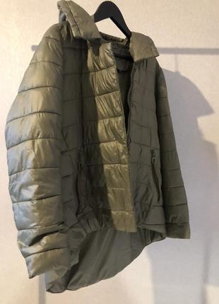 Жіноча весняна куртка розміру l, колір хакі8 фото