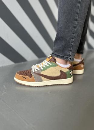 Кроссовки nike air jordan 1 retro low og zion williamson voodoo ii