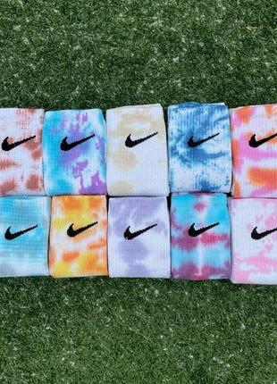 Шкарпетки nike tie-dye високі | носочки nike тай-дай высокие2 фото