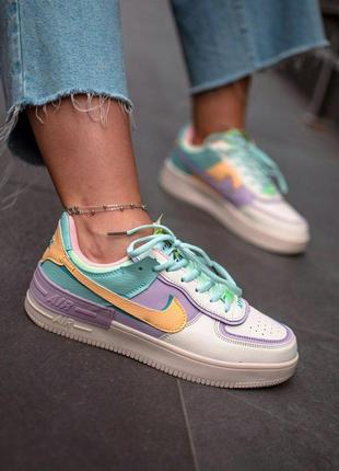 Nike air force кроссовки женские найк разноцветные (36-40)💜