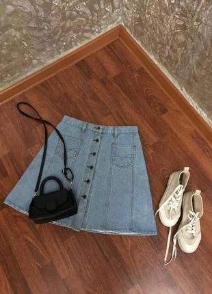 Актуальна, модна, стильна, джинсова спідниця y2k1 фото