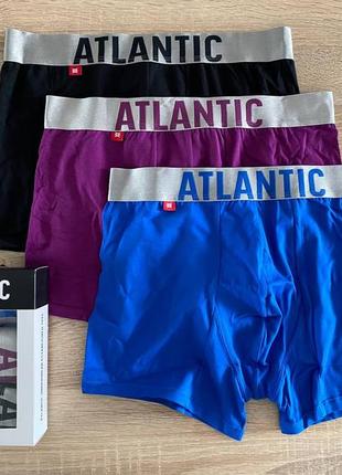 Мужские трусы боксеры atlantic в наборах. оригинал!1 фото