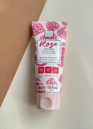 Глиняная маска для лица the beauty crop rose clay mask 45 мл