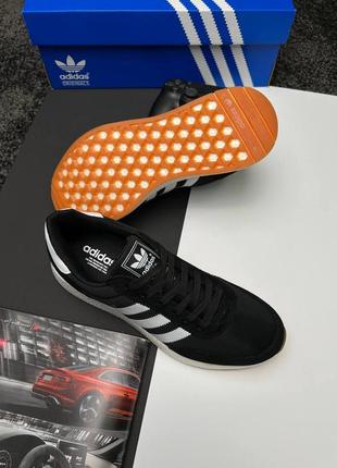 Мужские кроссовки adidas originals iniki black white3 фото