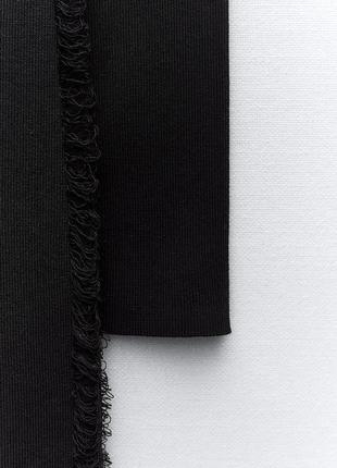 Вязаное платье с контрастными деталями zara, black &lt;unk&gt; 3646/1078 фото