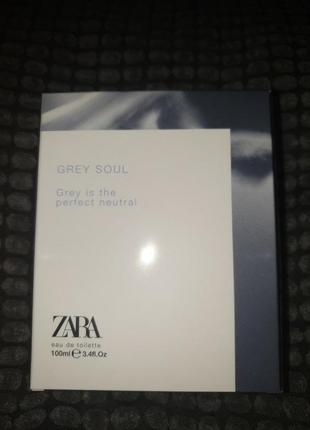 Zara grey soul 100ml чоловіча туалетна вода.рідкість.6 фото