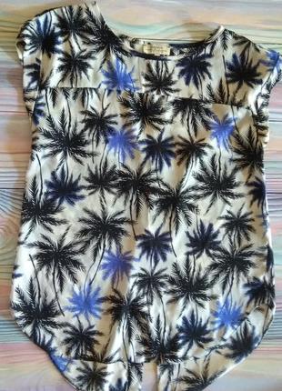 Блузка шифоновая в пальмы papaya