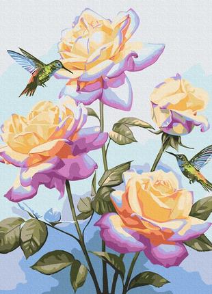 Картина за номерами побачення серед троянд © anna steshenko