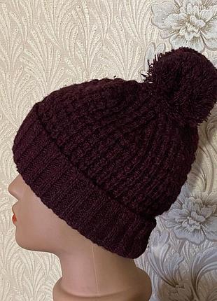 Вязаная  демисезонная шапка   (№109)