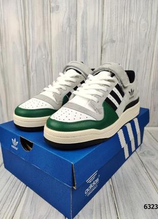 Чоловічі кросівки adidas forum white green