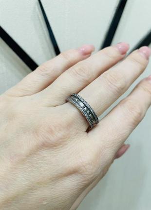 Серебряное кольцо в стиле пандора 925 проба1 фото