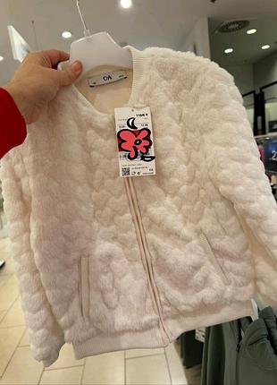 Плюшева куртка-бомбер, кофта c&amp;a