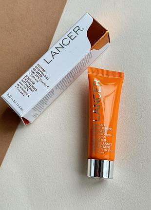 Крем-бустер для мгновенного освещения lancer instant brightening booster with 30% vitamin c + turmeric 7.5 ml