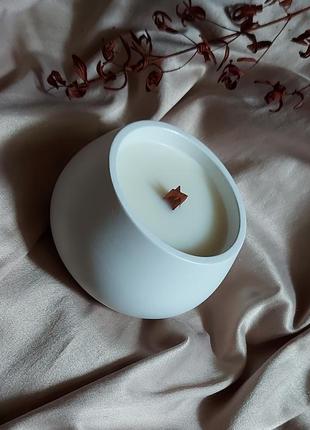 Свічки з соєвого свечи из соевого воска "пало санто и сандалвуд"воску пало санто та сандалове дерево