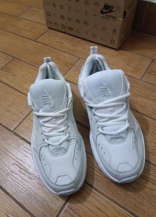 Кросівки nike air m2k tekno m-2k white leather білі шкіра найкі7 фото