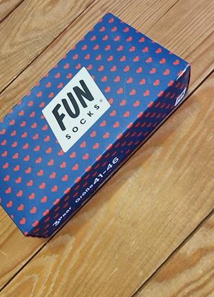 Fun socks жіночі/ чоловічі в подарунковій коробці, 3 пари шкарпеток, розмір 41-469 фото