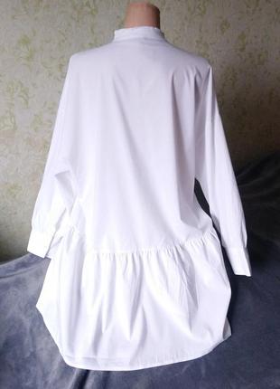 Платье -рубашка белое, boohoo, 50р.4 фото