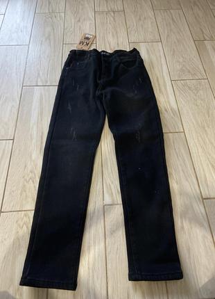 Джинсы теплые