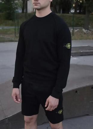 Світшот stone island чорний