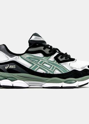 Кросiвки  asics gel-nyc white black ivy5 фото