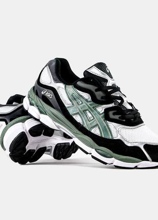 Кросiвки  asics gel-nyc white black ivy9 фото