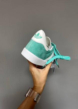 Кроссовки adidas gazelle mint white8 фото