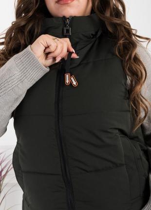 Женский жилет жилетка с капюшоном3 фото