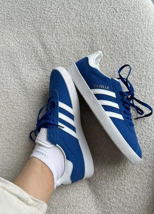 Кросівки adidas gazelle blue white4 фото