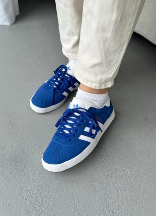 Кросівки adidas gazelle blue white9 фото