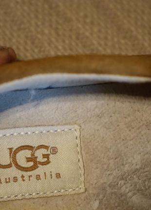 Изящные фирменные кожаные слипоны карамельного цвета ugg australia 37 р. ( 23,5 см.)5 фото
