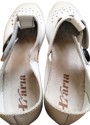 Туфли на липучке женские laria белые 41 размер3 фото