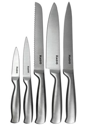 Универсальный кухонный ножевой набор magio mg-1093 uv-740 5 шт