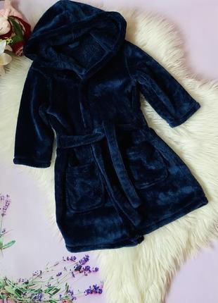 Теплый и мягкий халат m&amp;s на девочку или мальчика 3-4 лет