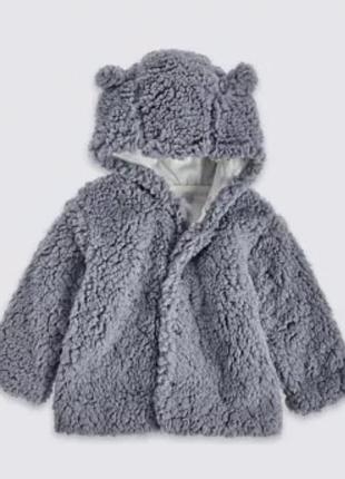 Флисовая куртка с капюшоном m&amp;s