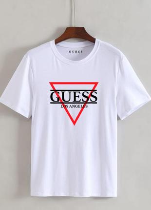 Жіноча футболка оверсайз oversize guess гесс біла1 фото