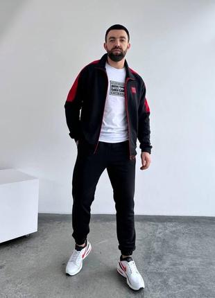 Стильный мужской спортивный костюм зоп кофта худи на молнии и штаны качественный комплект весенний