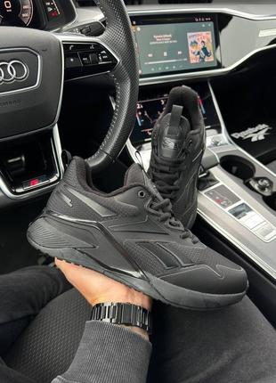 Мужские кроссовки reebok nano x2 fleece all black