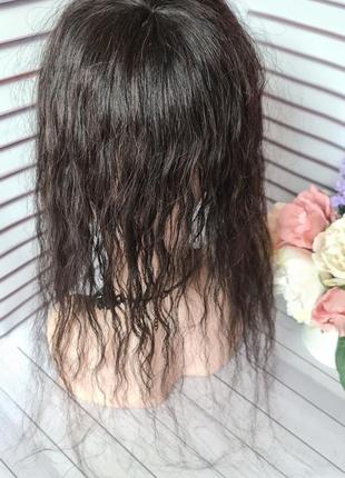 Накладка топпер макушка 100% натуральный волос.3 фото