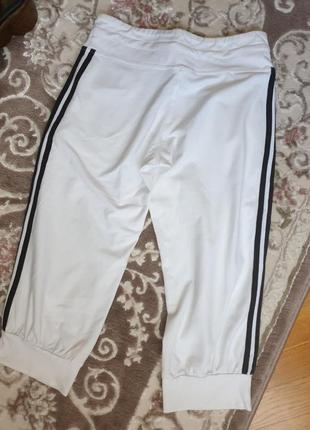 Adidas шорты бриджи котоновые белые трикотажные размер s5 фото