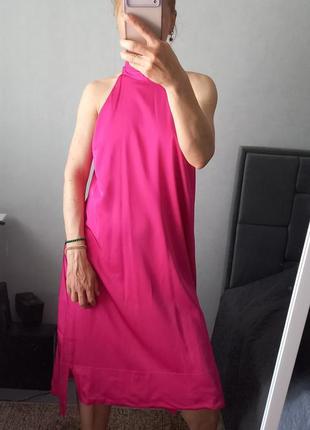 Супер розовое платье
