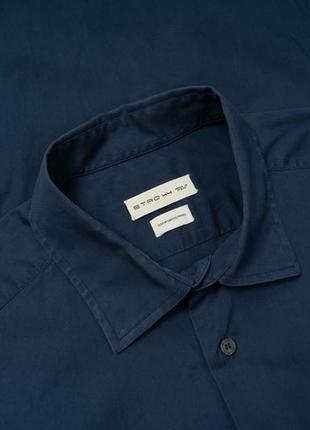 Etro navy shirt чоловіча сорочка