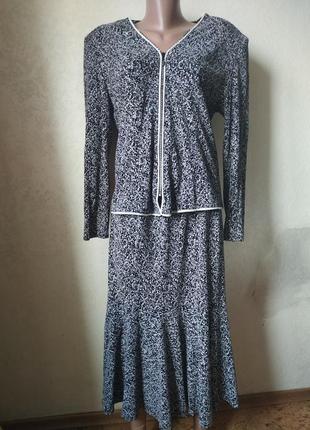 Нарядный блестящий вечерний костюм с юбкой, блестящие платье