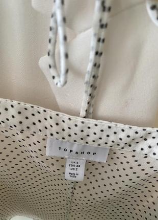 Блуза з рюшами, колір білий, розмір xs6 фото