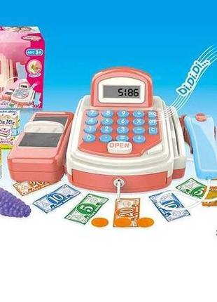 Касовий апарат 973 (24/2) 19 елементів, підсвічування, звук, продукти, у коробці