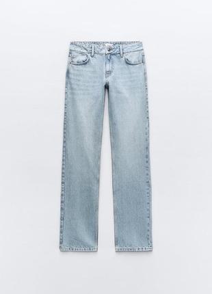 Прямі джинси z1975 full length з низькою посадкою4 фото
