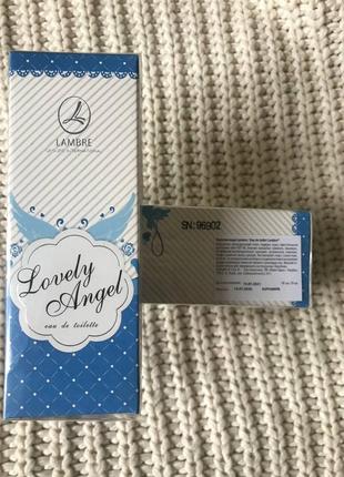 Детские духи с ароматом ванили и клубники / десткий парфюм ламбре / lovely angel