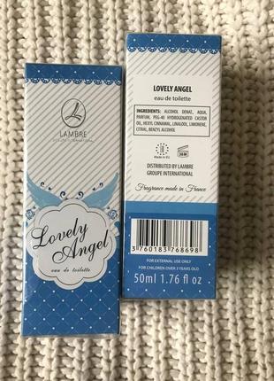 Детские духи с ароматом ванили и клубники / десткий парфюм ламбре / lovely angel